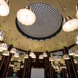 Questa stanza conserva ancora la caratteristica cupola illuminata da tante piccole celle tonde: all�epoca serviva sia da lucernario che da amplificatore per i suoni degli spettacoli (foto di Valentina Rosati)